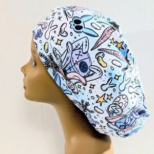 Easter, Zombie, Euro Style Scrub Cap, Scrub Cap, Surgery Hat, Chemo Hat